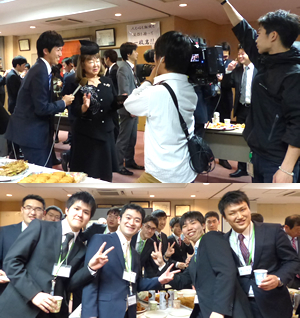 NHKのニュース番組「ニュースウォッチ9」に当社の新入社員歓迎会の様子が放送されました。